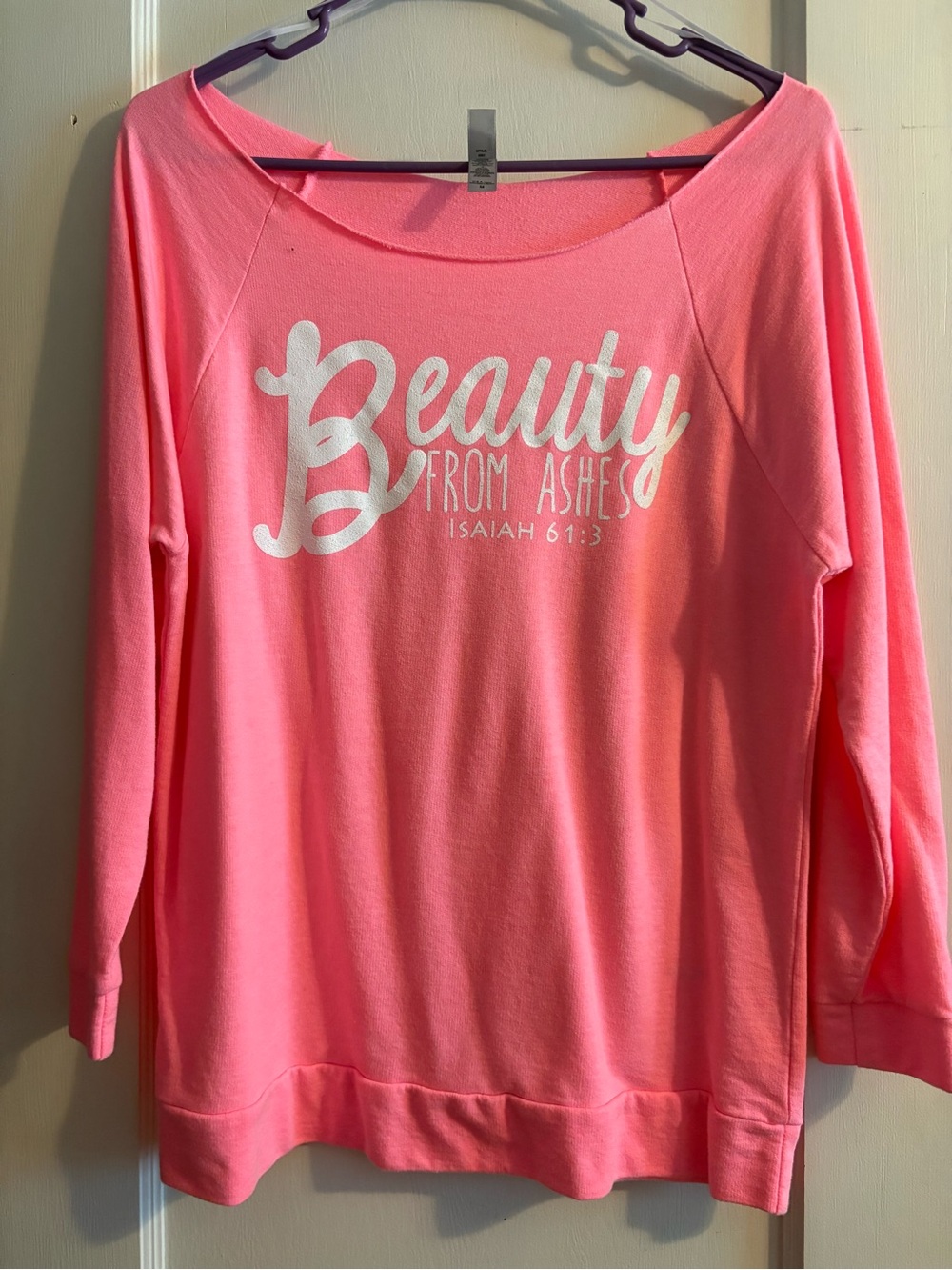 Beauty From Ashes Women's Pink Graphic Pullover Top